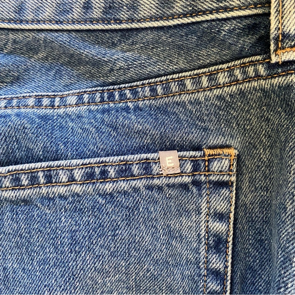 Everlane Jeans Women 27 The Relaxed Straight Fit Organic Medium Wash Blue Denim - Picture 11 of 11